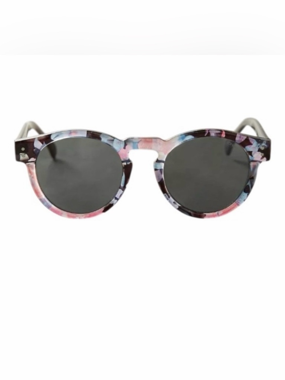 Komono sunglasses Clement Round Floral NEW black pink